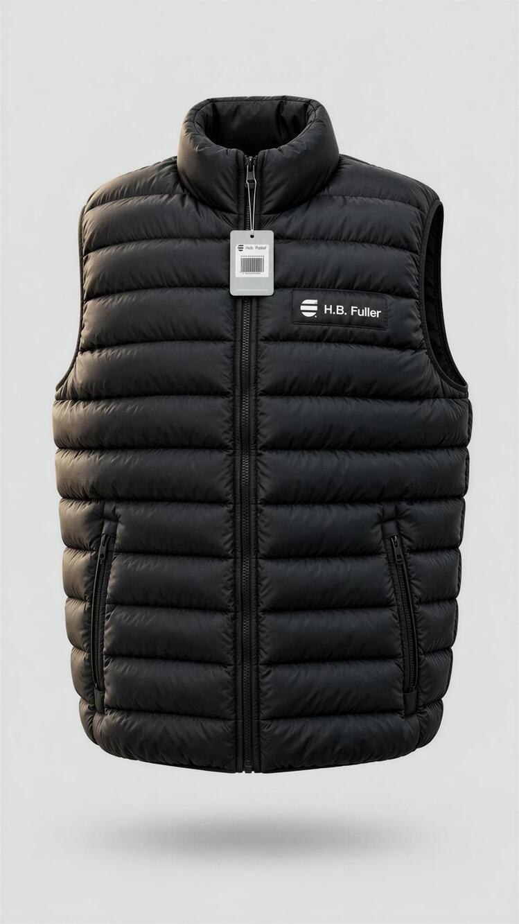 Trimark Insulated Puffer Vest Men's Size L Black Full Zip